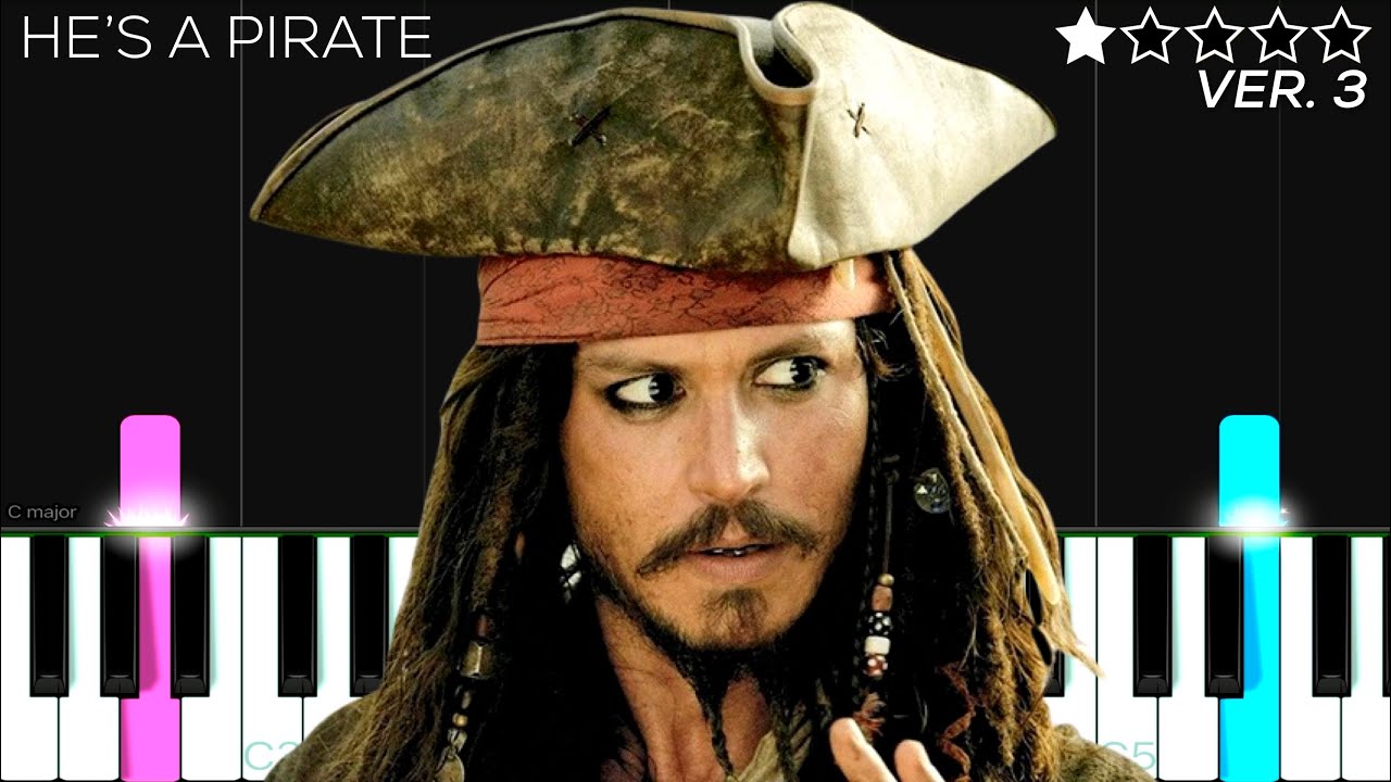 Pirates of the Caribbean - HE’S A PIRATE | EASY Piano Tutorial