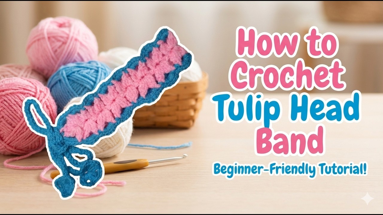 How to Crochet Tulip Head Band