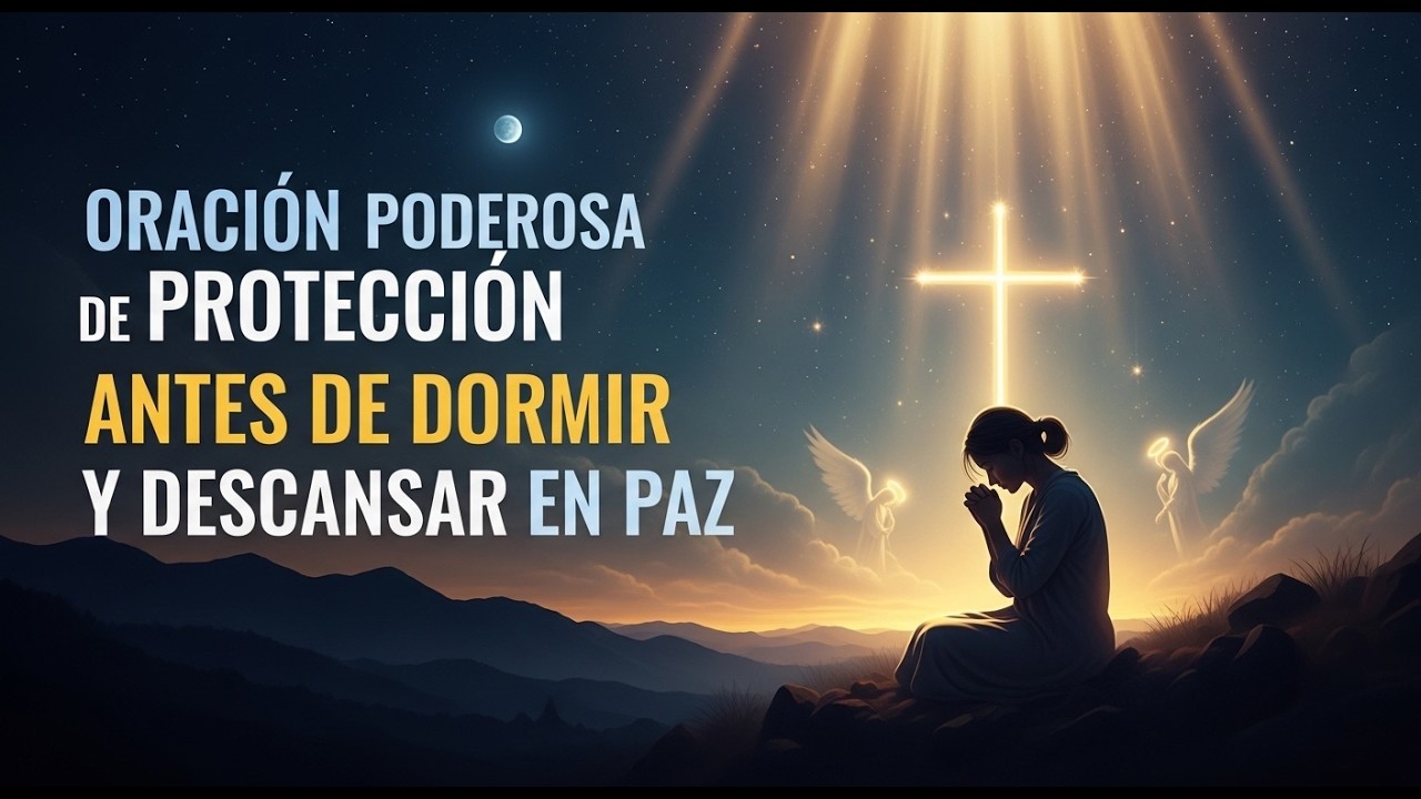 ORACIÓN PODEROSA DE PROTECCIÓN ANTES DE DORMIR Y DESCANSAR EN PAZ 🙏🌙