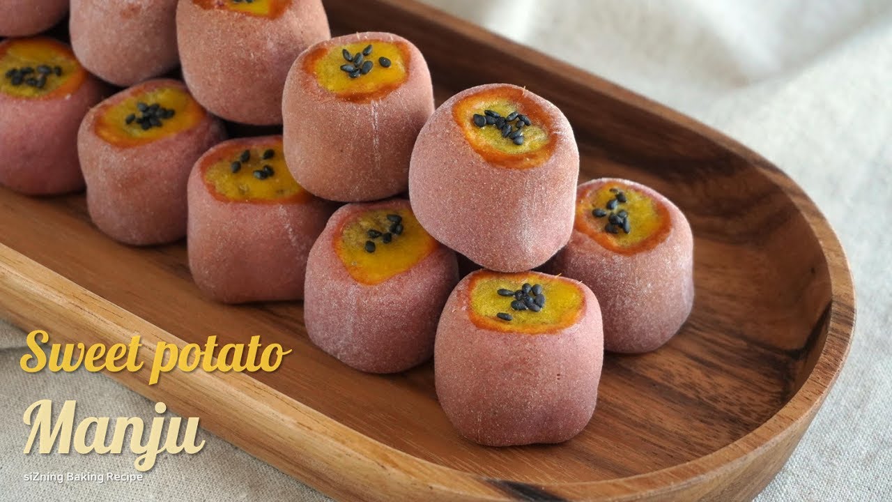 🍠진짜 고구마가 한입에 쏙! 리얼 '고구마 만쥬(만주)' 만들기 : Manju(Filled with sweet potato paste) recipe｜siZning