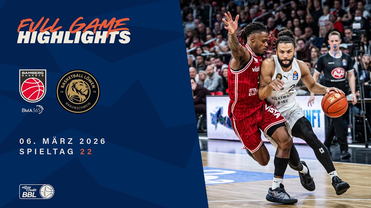 BMA365 Bamberg Baskets vs. Basketball Löwen Braunschweig - Full Game Highlights - Spieltag 22, 25/26