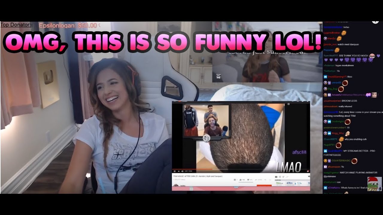 Pokimane Reacts to  "TSM HOUSE AFTER DARK"