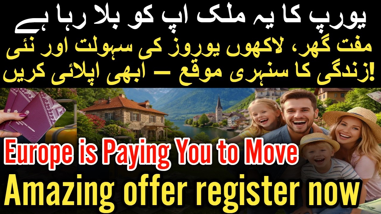 This European Country is Paying You to Move with Family | Free House + Monthly Money process explain
