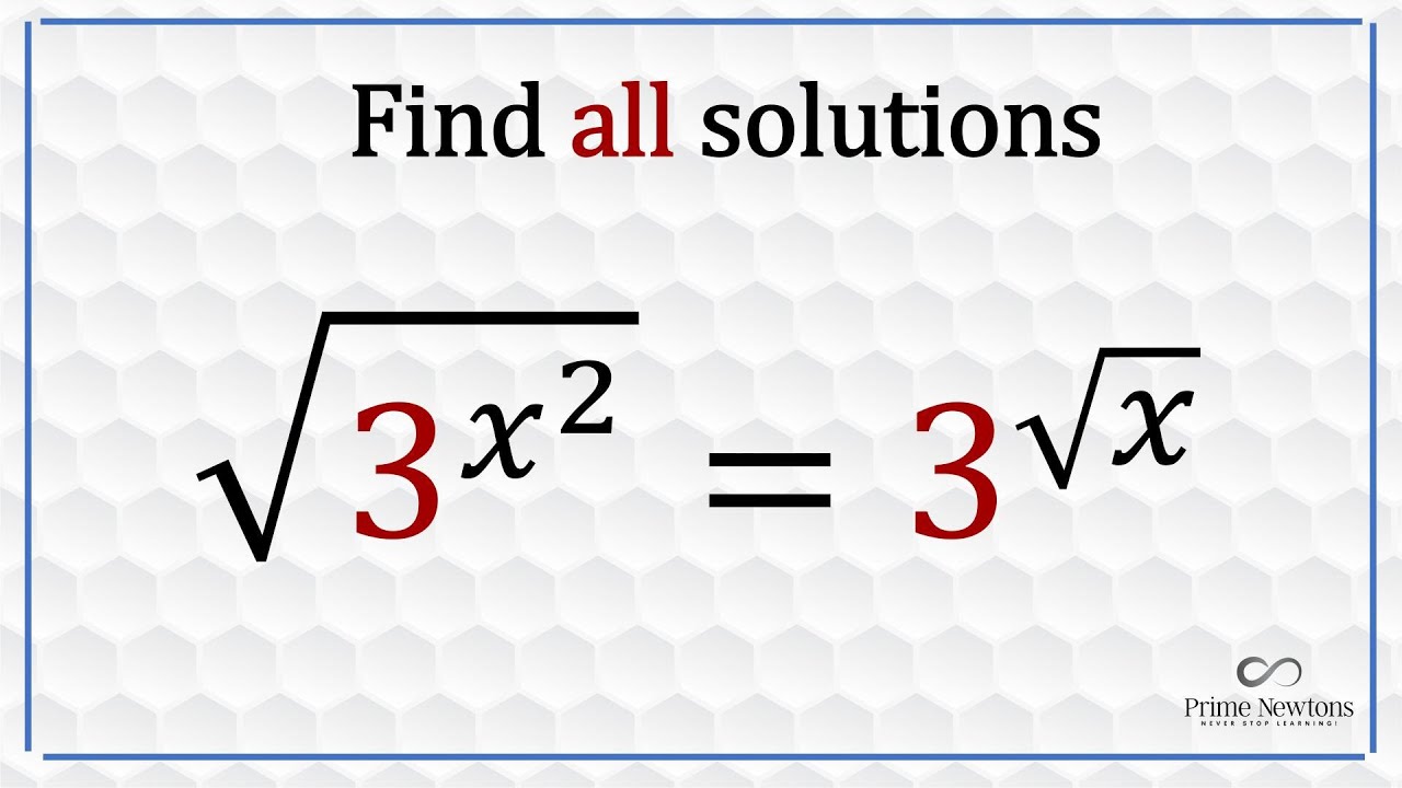 Sqrt(3^x^2)) = 3^(sqrtx)
