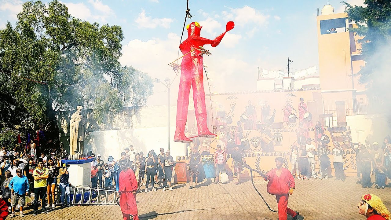 Semana santa 2022 - Quema de Judas - Pueblo de Santa fe CDMX