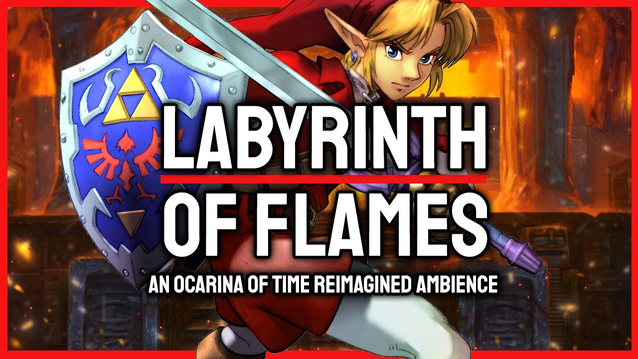 2 Hours wandering the Fire Temple - The Legend of Zelda Ocarina of Time reimagined ambience