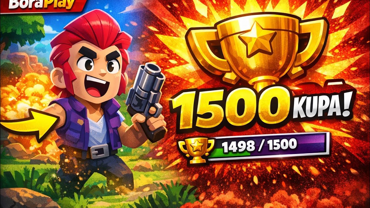 1500 Kupaya Çok Az Kaldı! 😱 | Brawl Stars Kupa Kasma | BoraPlay