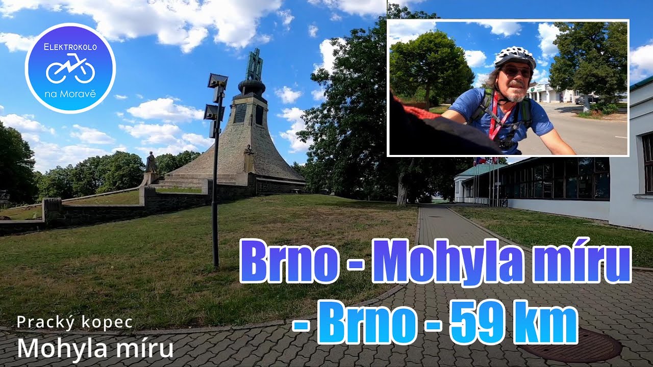 Elektrokolo: Cyklotrasa Brno - Mohyla míru Prace - Brno. Výlet za Napoleonem.