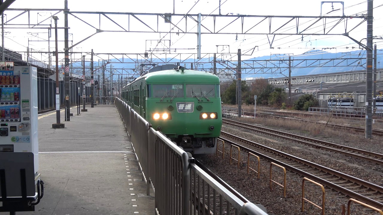 [4K]117系回送西大路通過 117 EMU Deadhead Passing Nishioji
