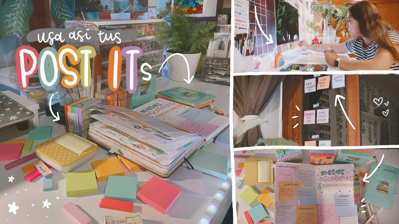 ORGANIZÁNDOME con POST ITs 🌈🌿✨
