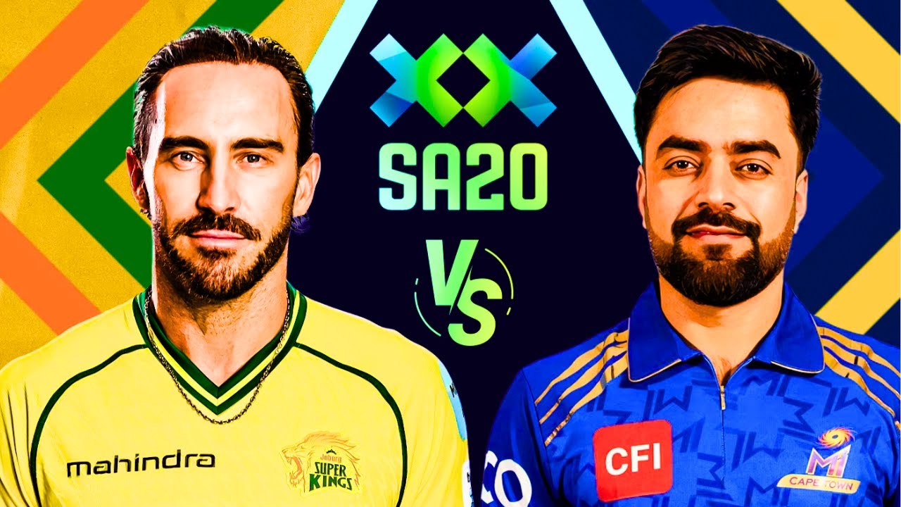 💛 CSK vs MI Live: Faf du Plessis vs Rashid Khan | SA20 Match 20 Full Match | Tamil