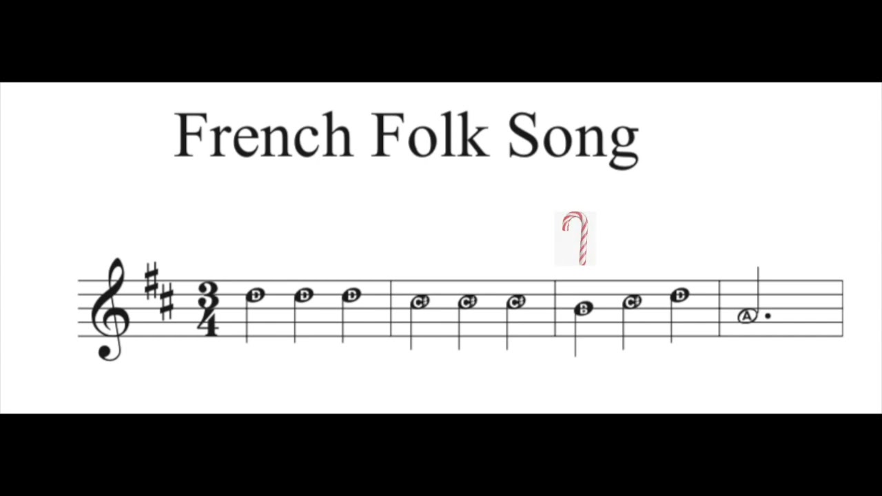 VIOLIN French Folk Song Practice Track