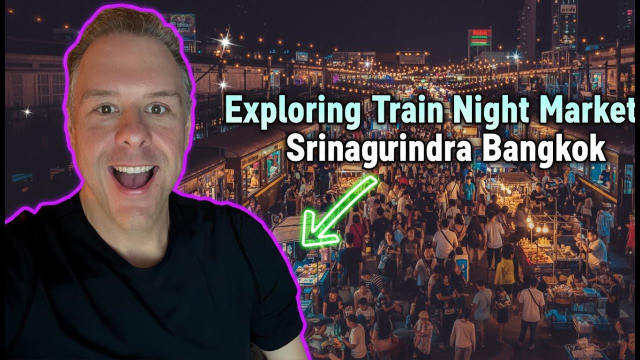 Exploring Train Night Market Srinagarindra Bangkok