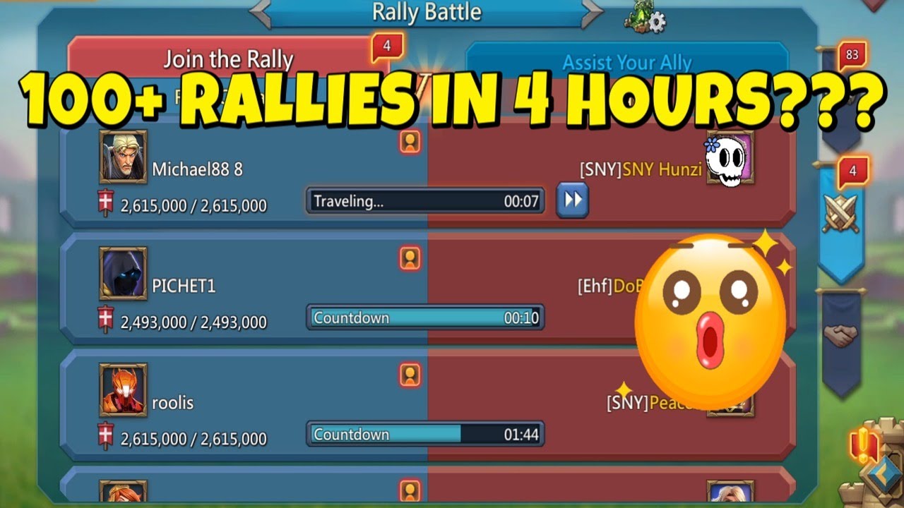 K105 Felt the True Power of a War Guild! - Lords Mobile