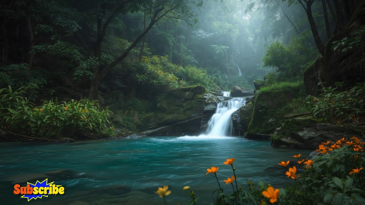 Calming Piano & Water Sounds 🌹 Relaxation for Sleep, Healing & Inner Peace,sleep Meditation 8