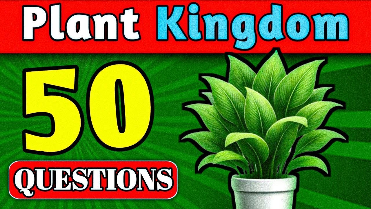 PLANT KINGDOM Related GK🌿 | 50 MCQ | GK Questions & Answers | General Knowledge | Tickbook