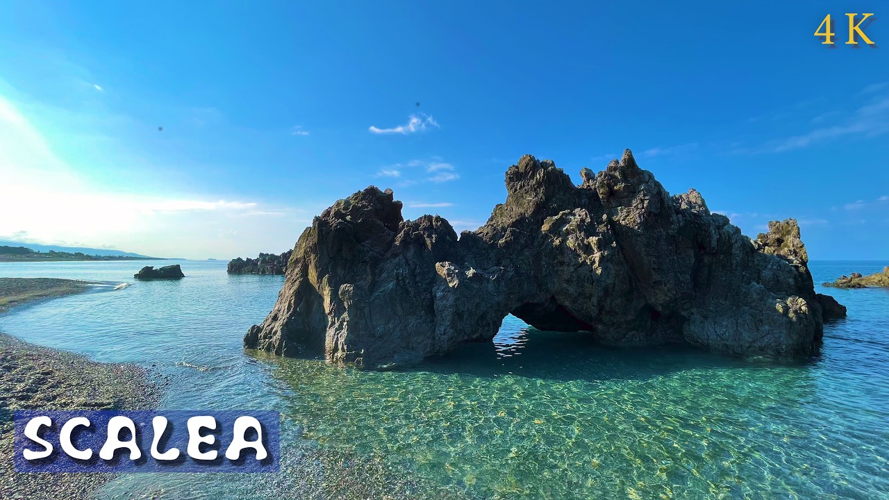 Scalea 4K 🇮🇹 | Ajnella Path, Cliffs & Beach | Snorkeling, Relax & Sunset