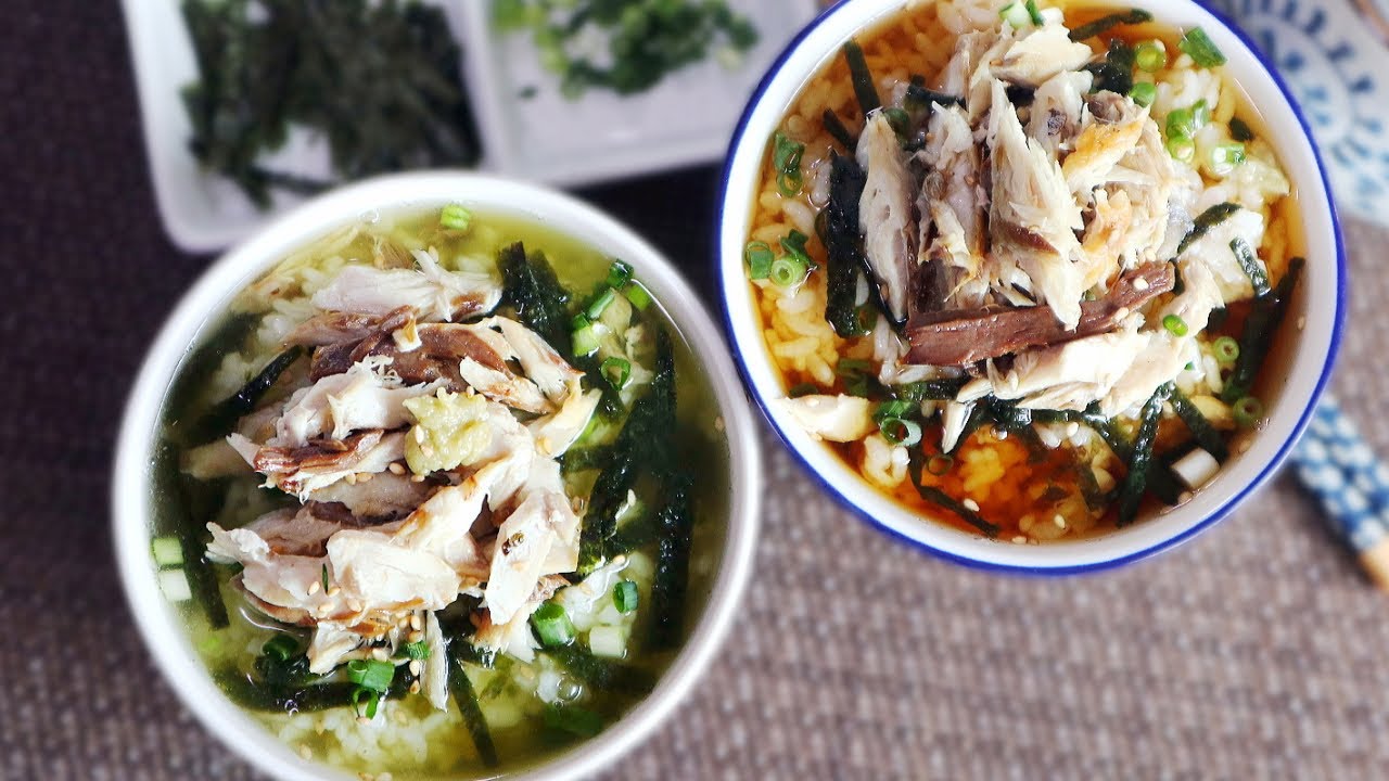 Ochazuke Mackerel. (Dashi Broth & Japanese Green Tea Recipe / Rice in soup)サバのお茶漬けレシピ(作り方)