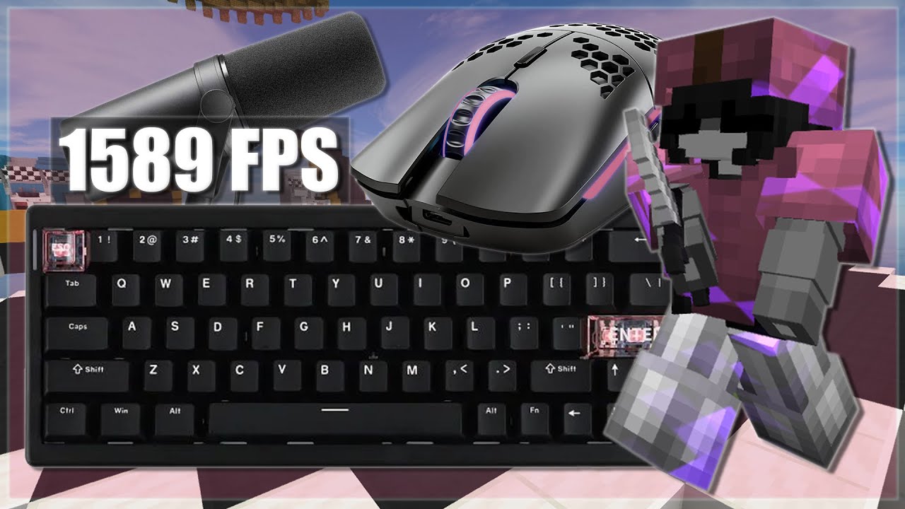 [1000+ FPS] Sweaty Bedwars ASMR Ultra Thocky Keyboard + Mouse ASMR Sounds