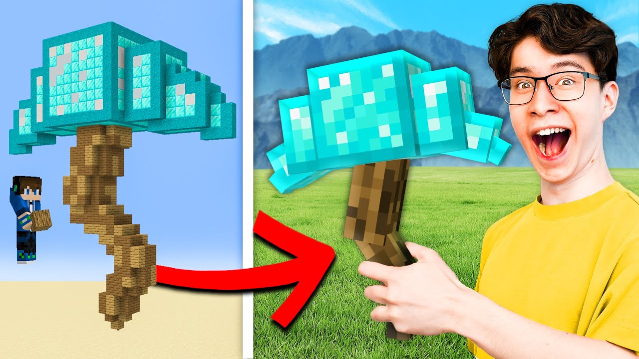 Minecraft, But Anything You Build, Becomes REAL!