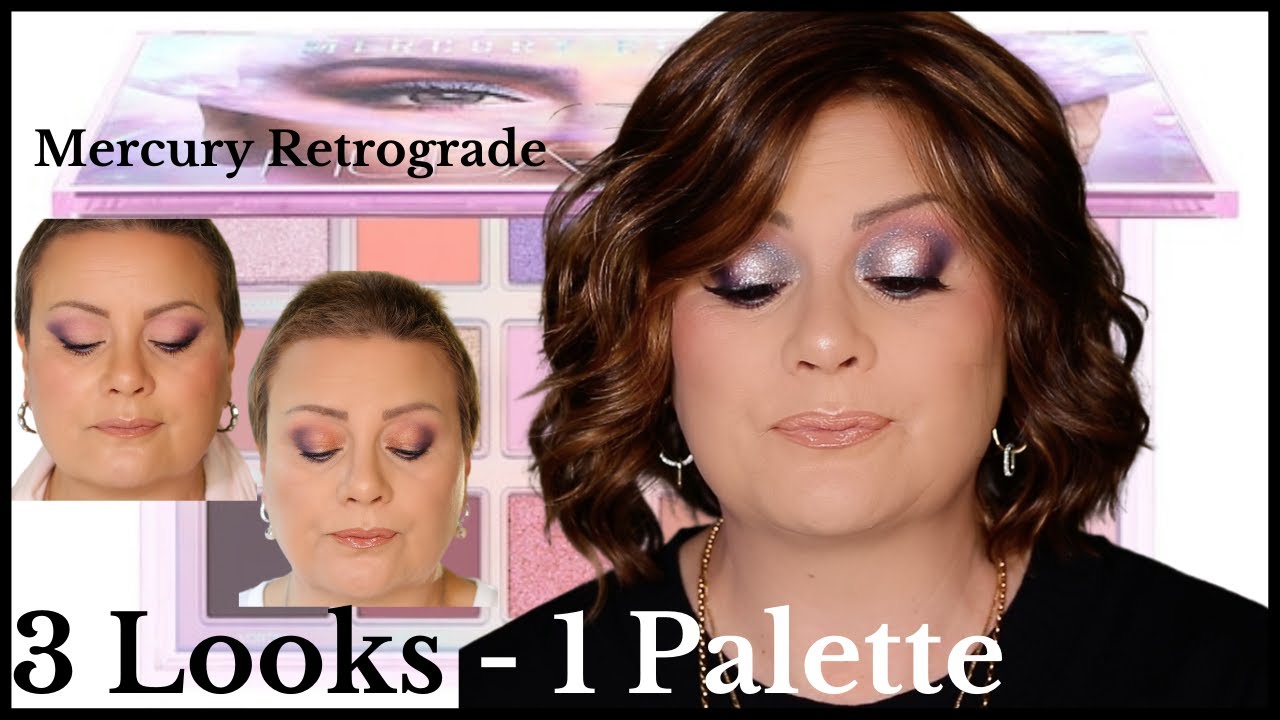 3 Looks 1 Palette |  Huda Beauty Mercury Retrograde eyeshadow palette  | Loving our stash!