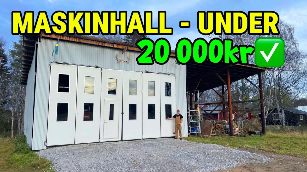 23-åring bygger maskinhall för under 20 000 kr