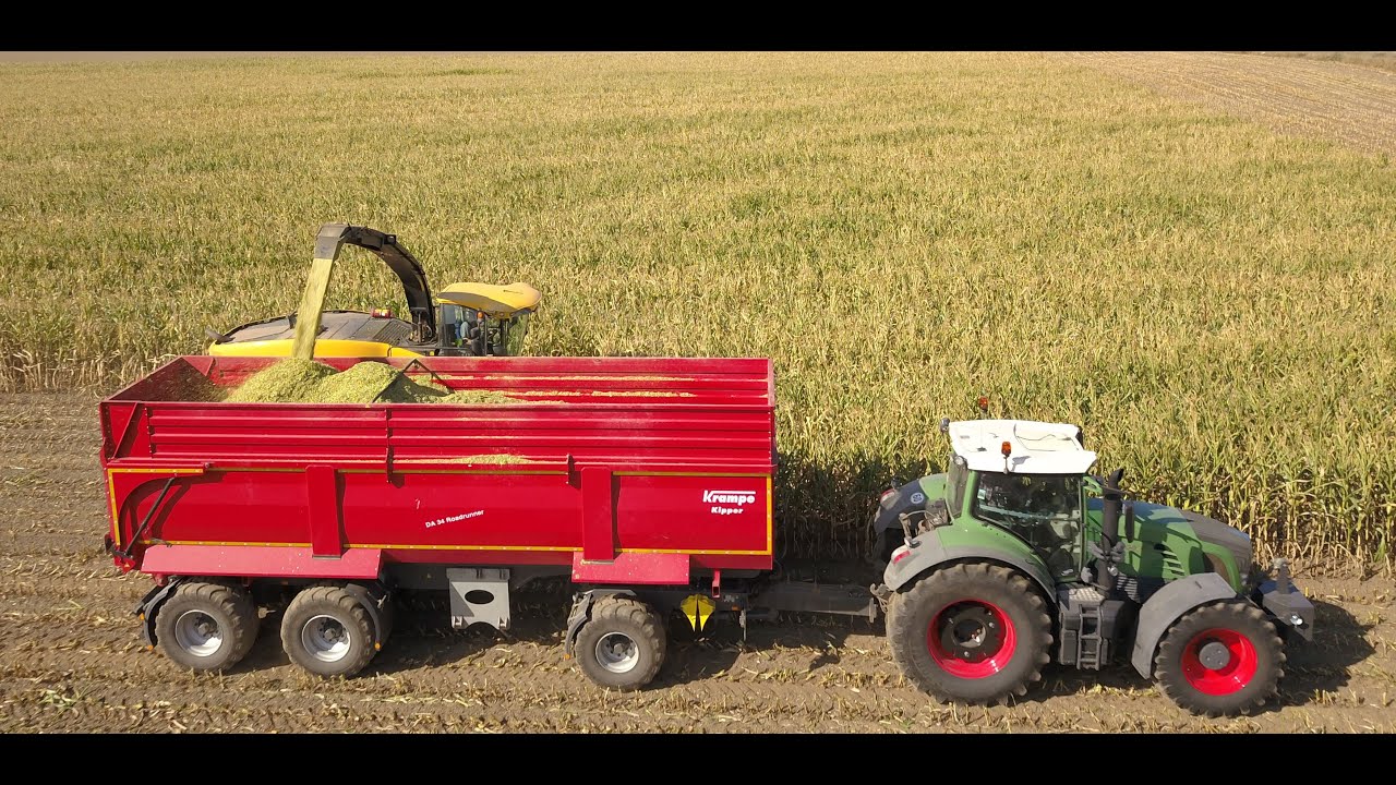 Maishäckseln für die BGA / 6x Fendt / Krampe Roadrunner / Sonnenuntergang / Behle GbR