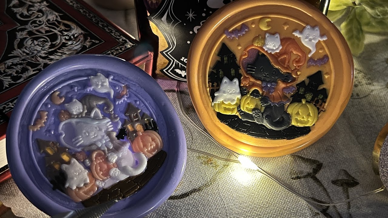 Wax sealing by candle light for Halloween! 🪄🕯️🎃