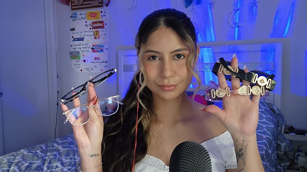 ASMR 😎 Sunglass Collection *MI COLLECCION DE LENTES DE SOL☀️* (Tapping, Story time, Chaotic)
