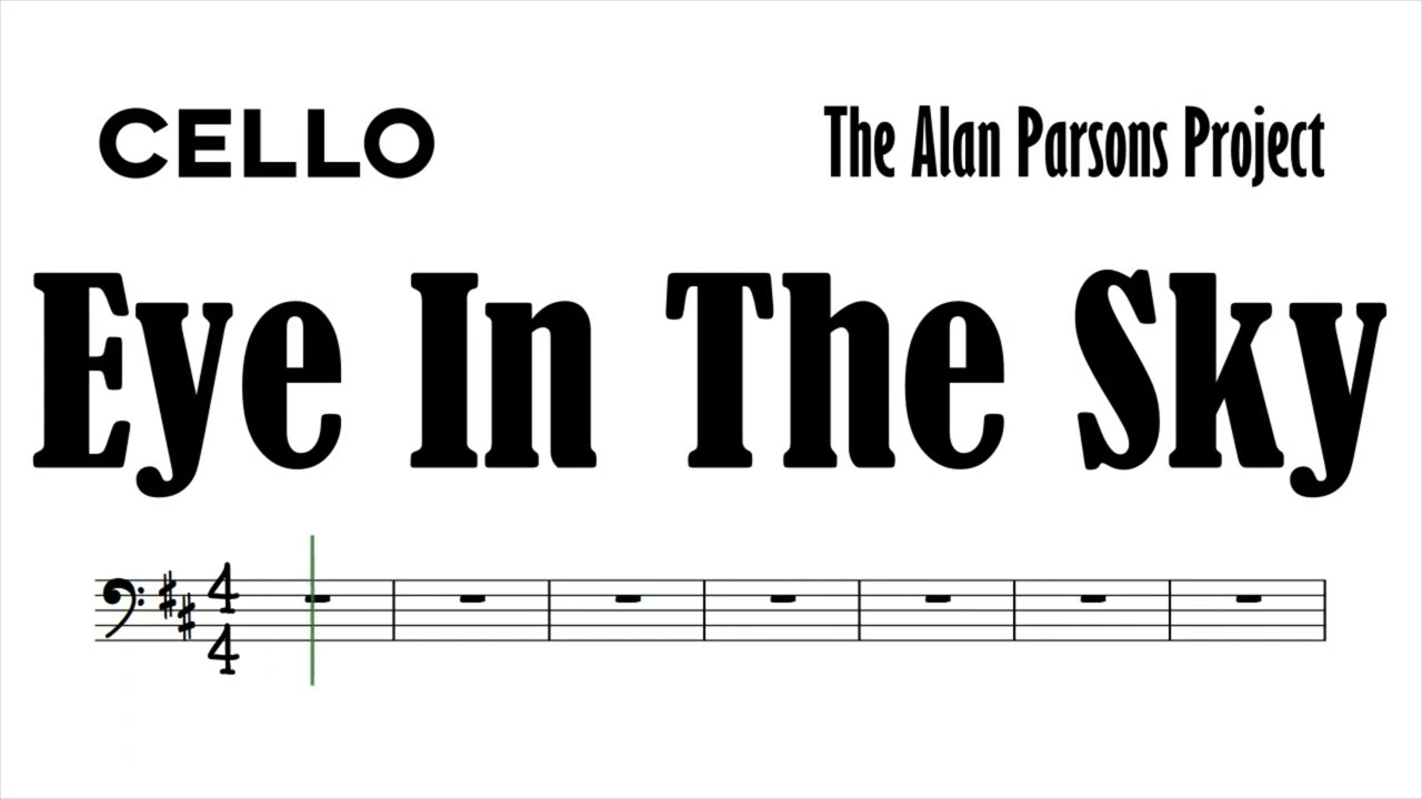 Eye In The Sky Cello Sheet Music Backing Track Play Along Partitura