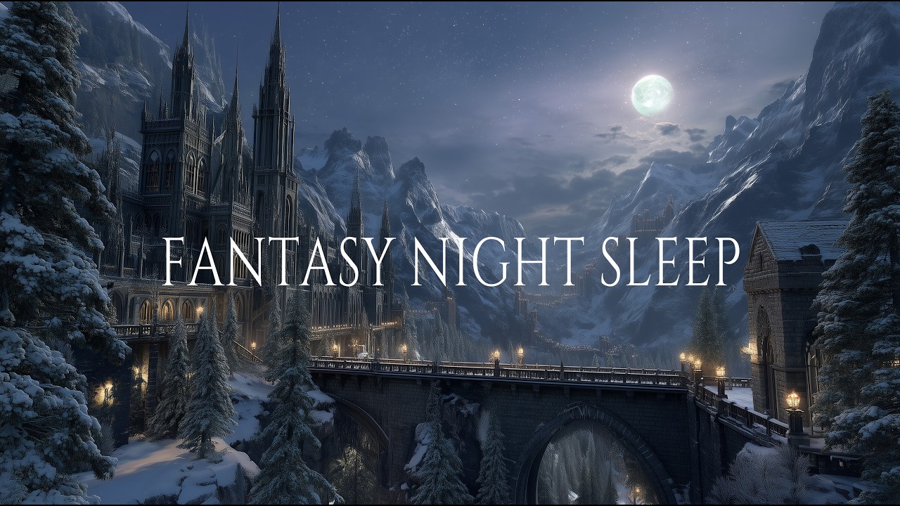 Fantasy Ambient Music – Moonlit Gothic Castle for Deep Sleep