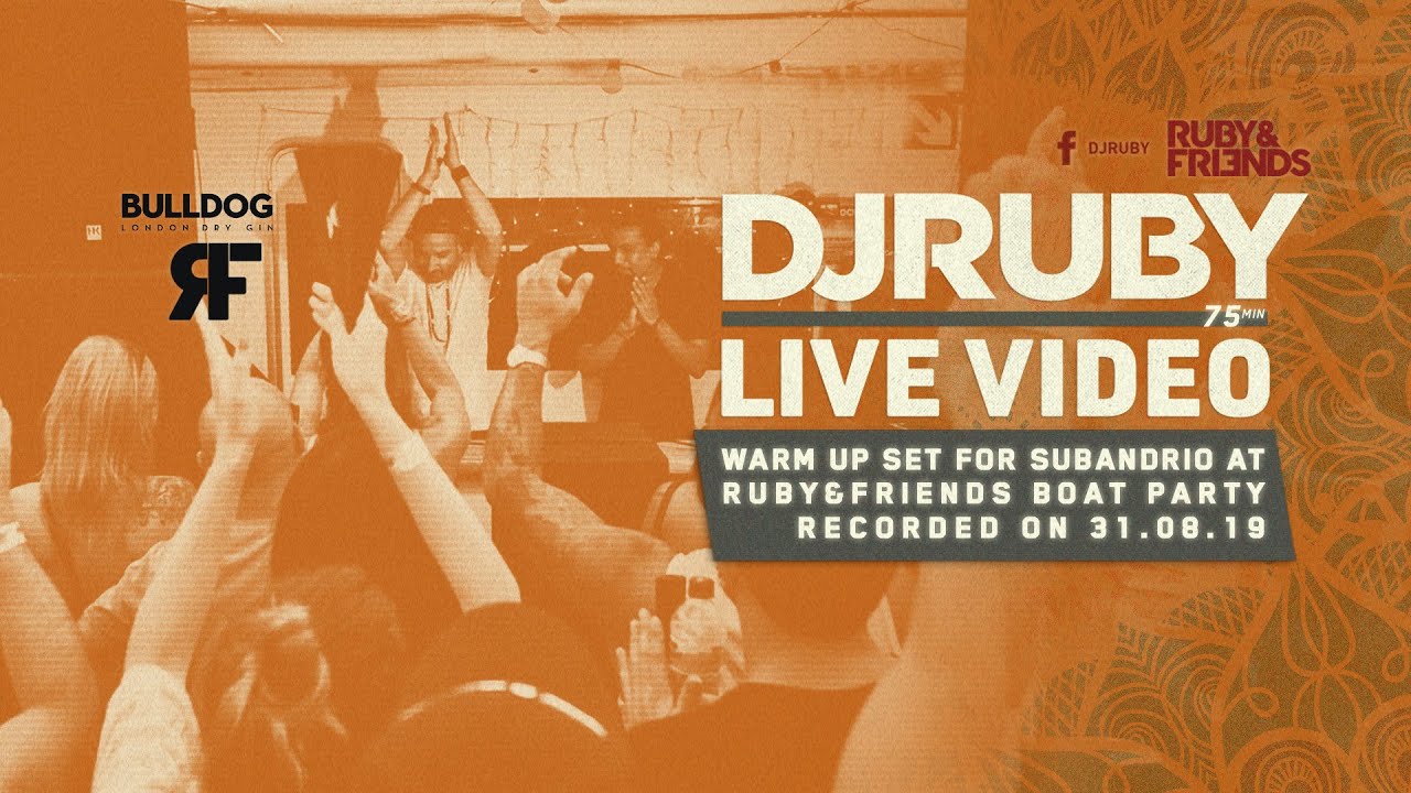 DJ Ruby Live Video Set warm up for Subandrio at Ruby&friends Boat Party, Malta 31-08-19