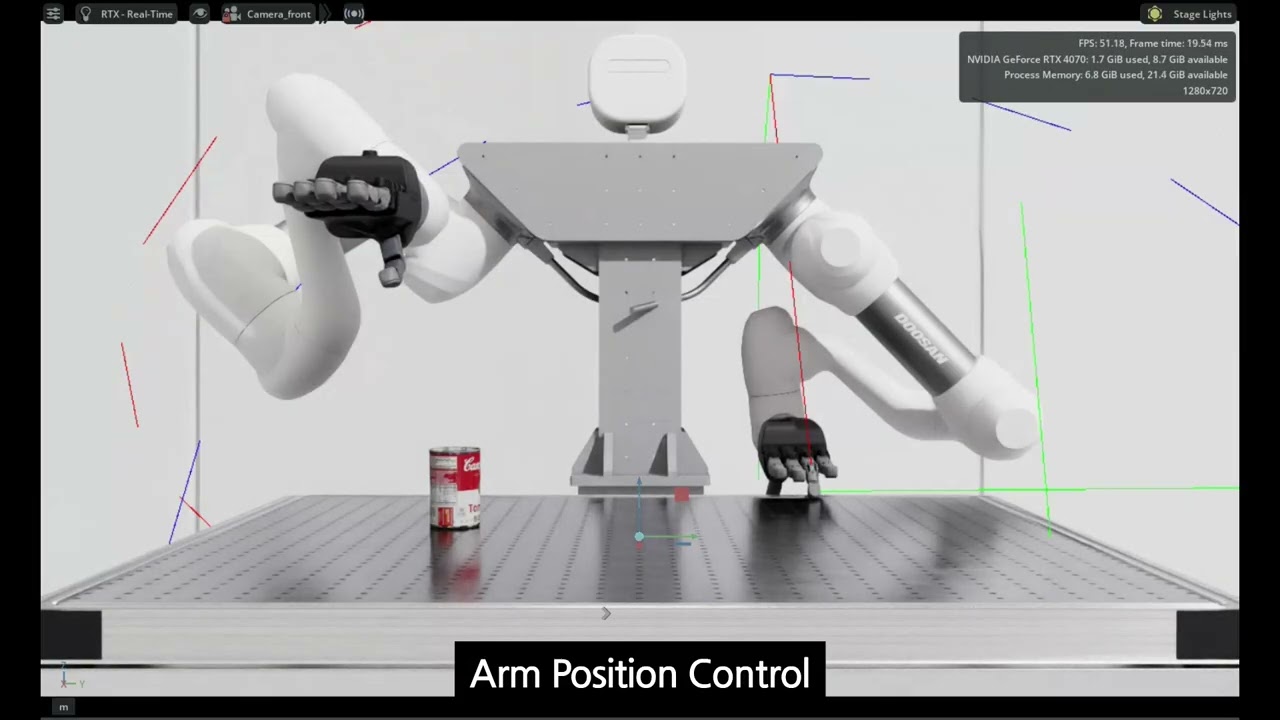 DualArm & Hand Position Control