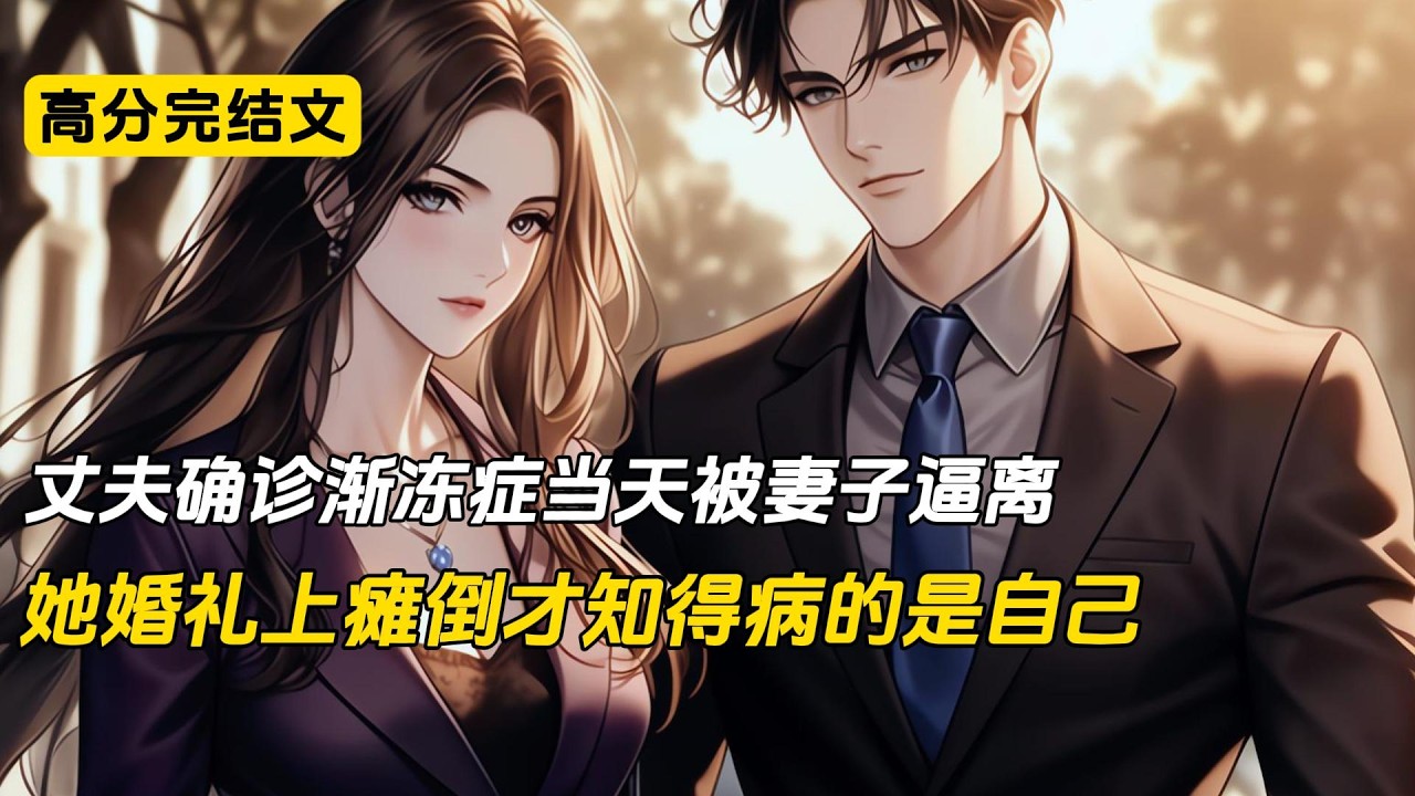 丈夫拿到渐冻症确诊报告回家，妻子误以为是他得病，当场翻脸逼他净身出户。她出轨年轻初恋，半个月后高调直播婚礼。婚礼誓词环节，新娘突然双膝跪地瘫软不起#完结文 #小说 #二次元
