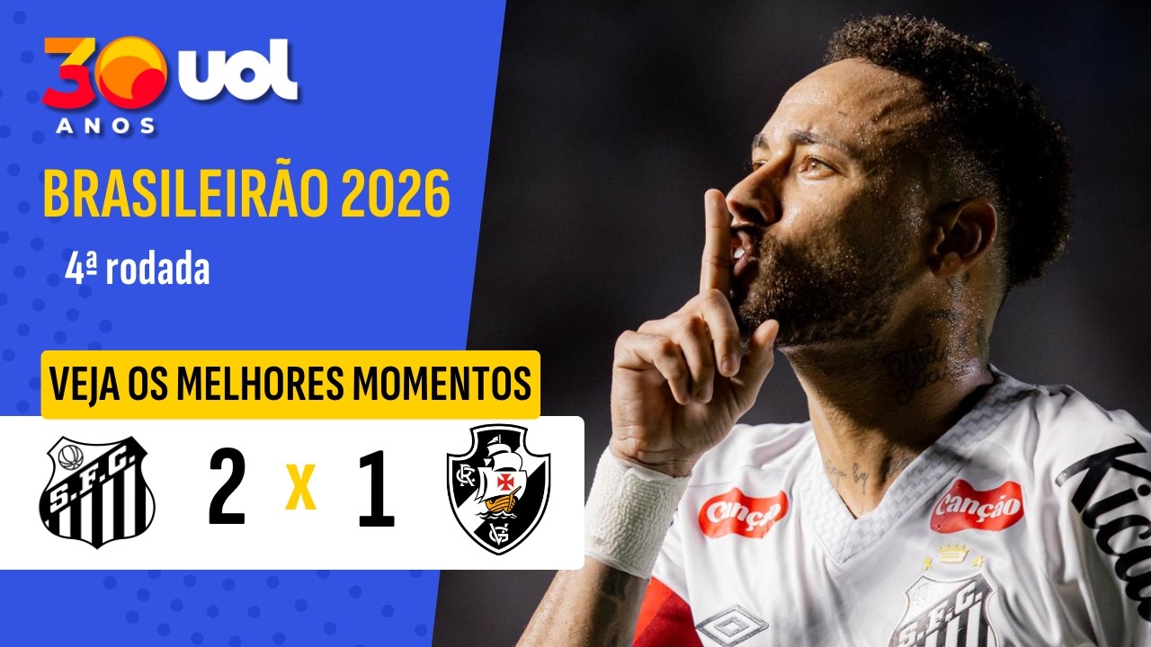 SANTOS 2 X 1 VASCO: NEYMAR DÁ SHOW! VEJA MELHORES MOMENTOS DO JOGO PELO BRASILEIRÃO