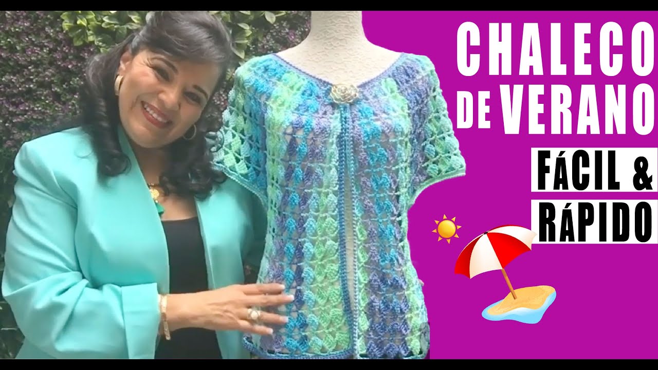 Chaleco de Verano / Cómo ​tejer 😍 Yo Tejo con LAURA CEPEDA