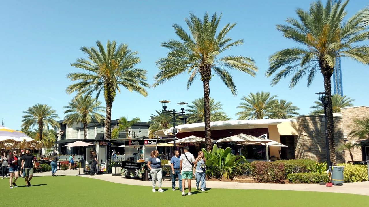 Orlando International Drive Walk: ICON Park to OC Convention Center · Florida USA 4K