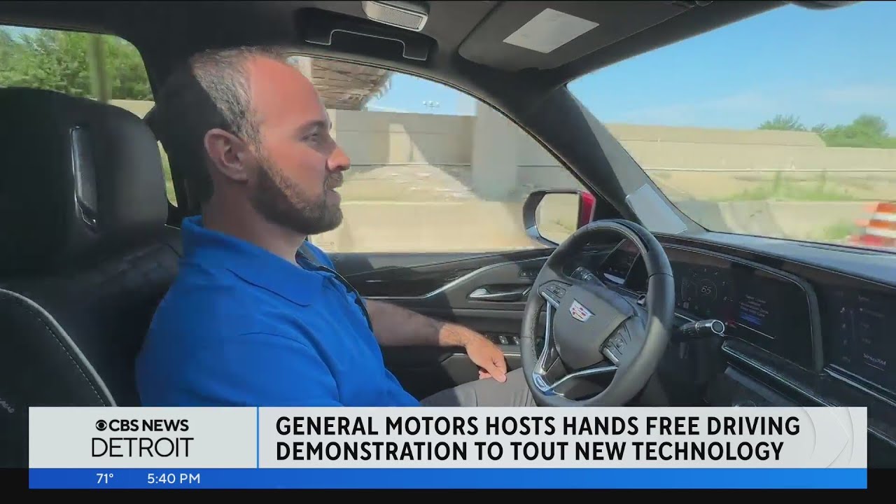 General Motors hosts hands-free driving demonstration to tout new technology