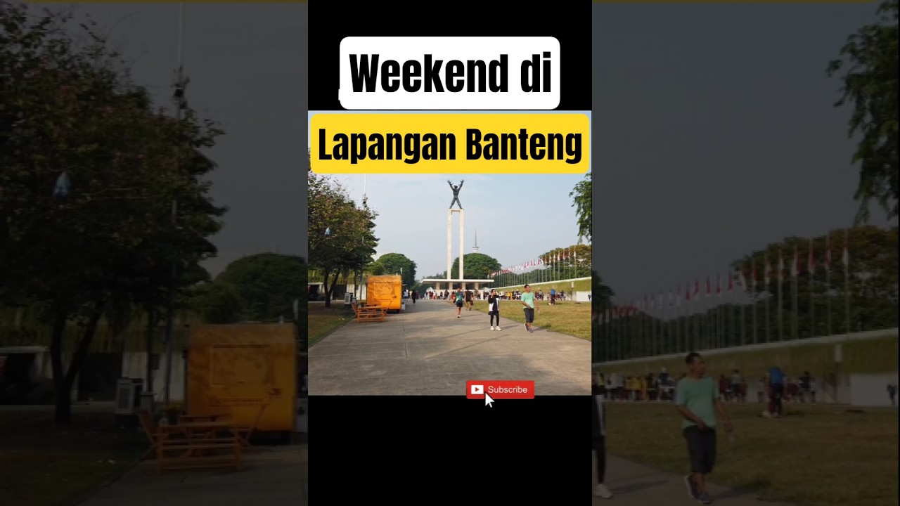 Suasana Lapangan Banteng saat Weekend #walking #cityview #lapanganbanteng #tamanjakarta #fypシ