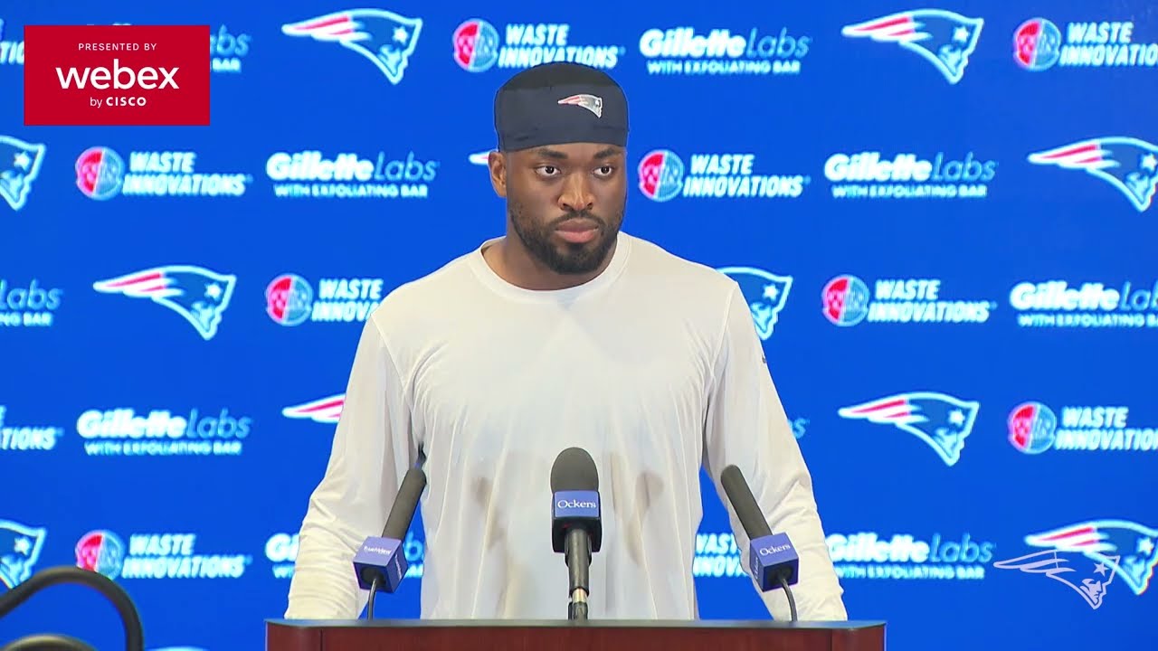 Joshua Uche: "We just continue to apply pressure." | Patriots Postgame Press Conference