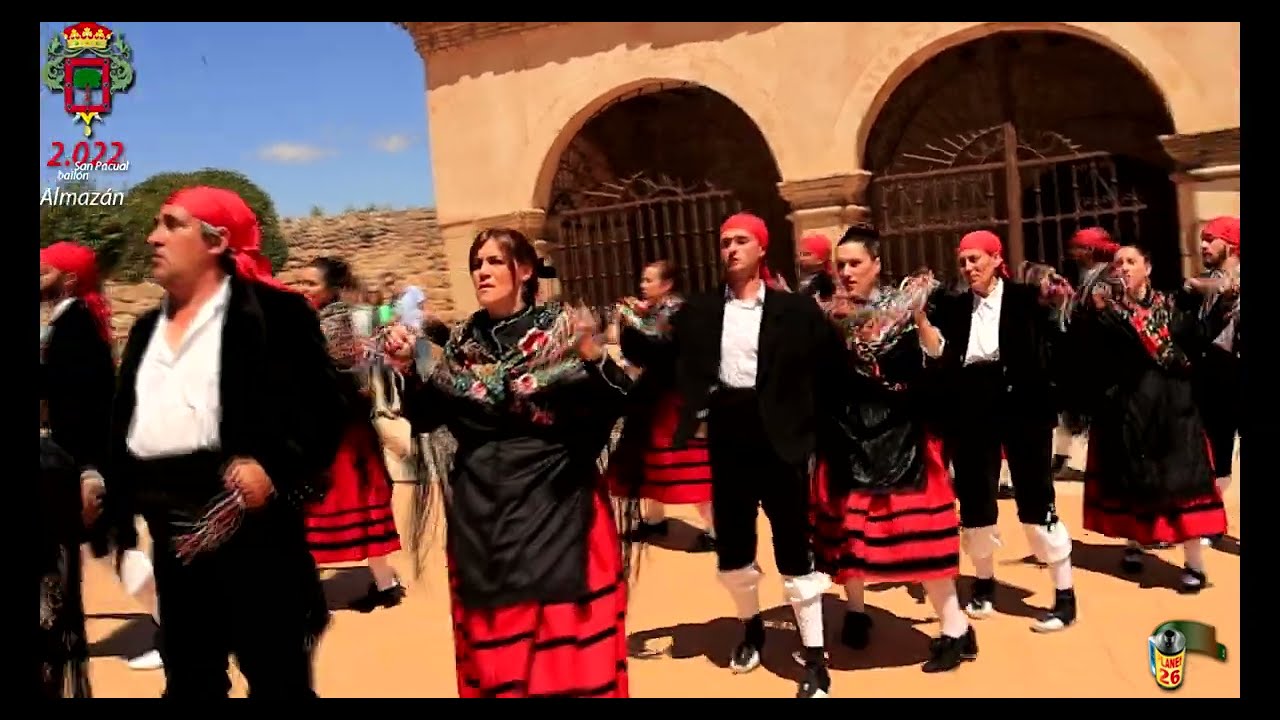 ALMAZÁN Danzantes y el Zarrón 4K Fiestas de San Pascual 2022 17 mayo - 7664 856 63 2606 1316 PLANEt2
