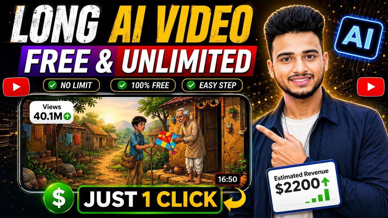 🔥 Long AI Video Kaise Banaye | Full Course | 3D Cartoon Video Kaise Banaye | AI Video Kaise Banaye 🔥