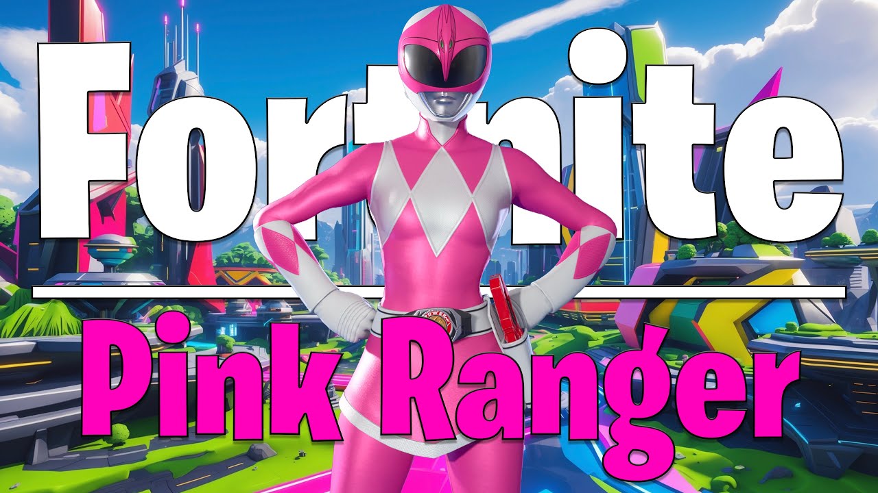 “Pink Ranger” from “The Mighty Morphin Power Rangers” Fortnite gameplay (👍 & Subscribe)