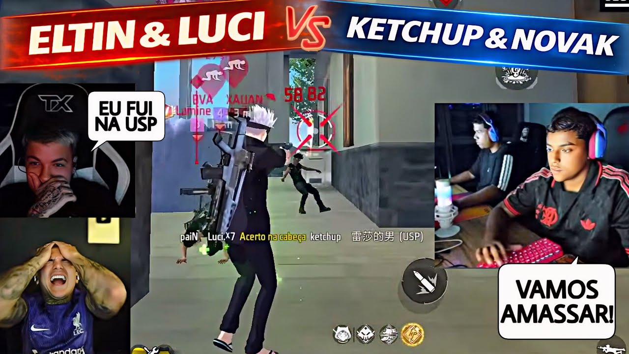 VISÃO DOS 3 NO 4x4 APOSTADO! 💥 MD3 - TIME ELTIN e LUCI vs KETCHUP e NOVAK! LUCI TAVA COM MUITA SENSI