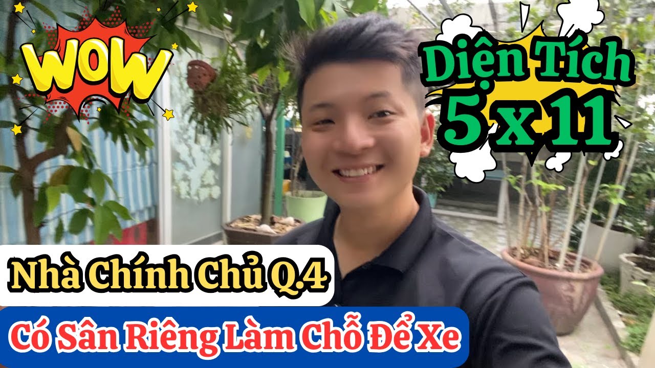 Quận 4 | Siêu Phẩm Nhà Đẹp 4 Tầng Hoàn Công Đủ Cô Sân Để Xe Và Trồng Cây