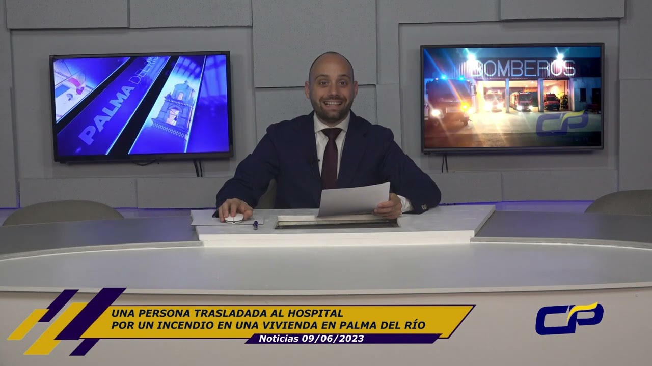 UNA PERSONA TRASLADADA AL HOSPITAL POR UN INCENDIO EN UNA VIVIENDA EN PALMA DEL RÍO