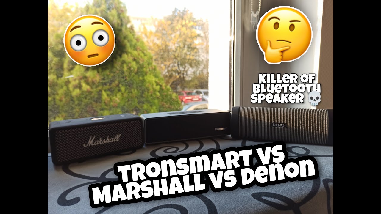Tronsmart Studio VS Marshall Emberton VS Denon Dsb 250bt. DENON KILLER OF BLUETOOTH SPEAKER!! 😲