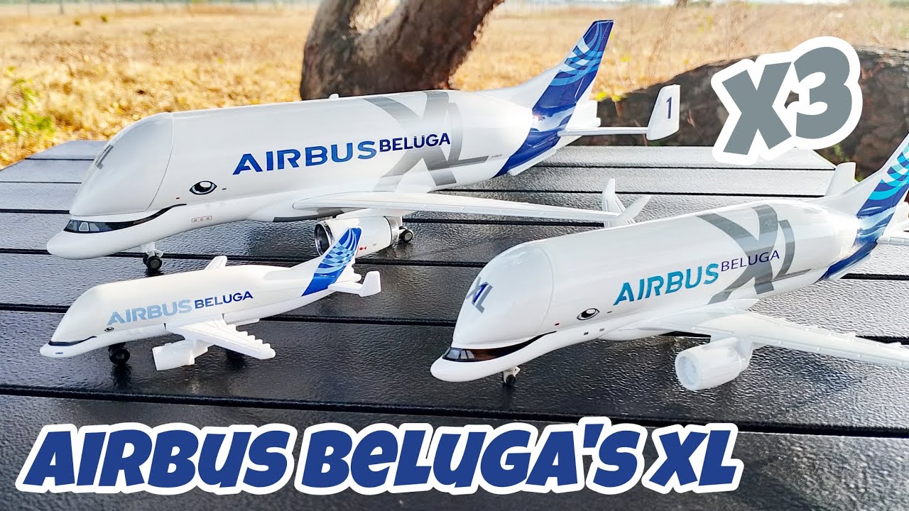 Unboxing another Airbus Beluga XL model 1:180 30cm & Comparison!