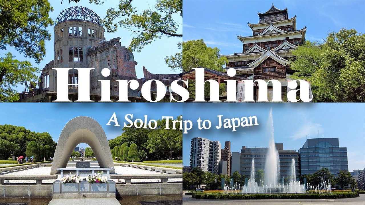 24 Hours in Hiroshima, Japan | A-Bomb Dome, Hiroshima Castle, Gokoku Shrine | Solo Travel Vlog 広島旅行