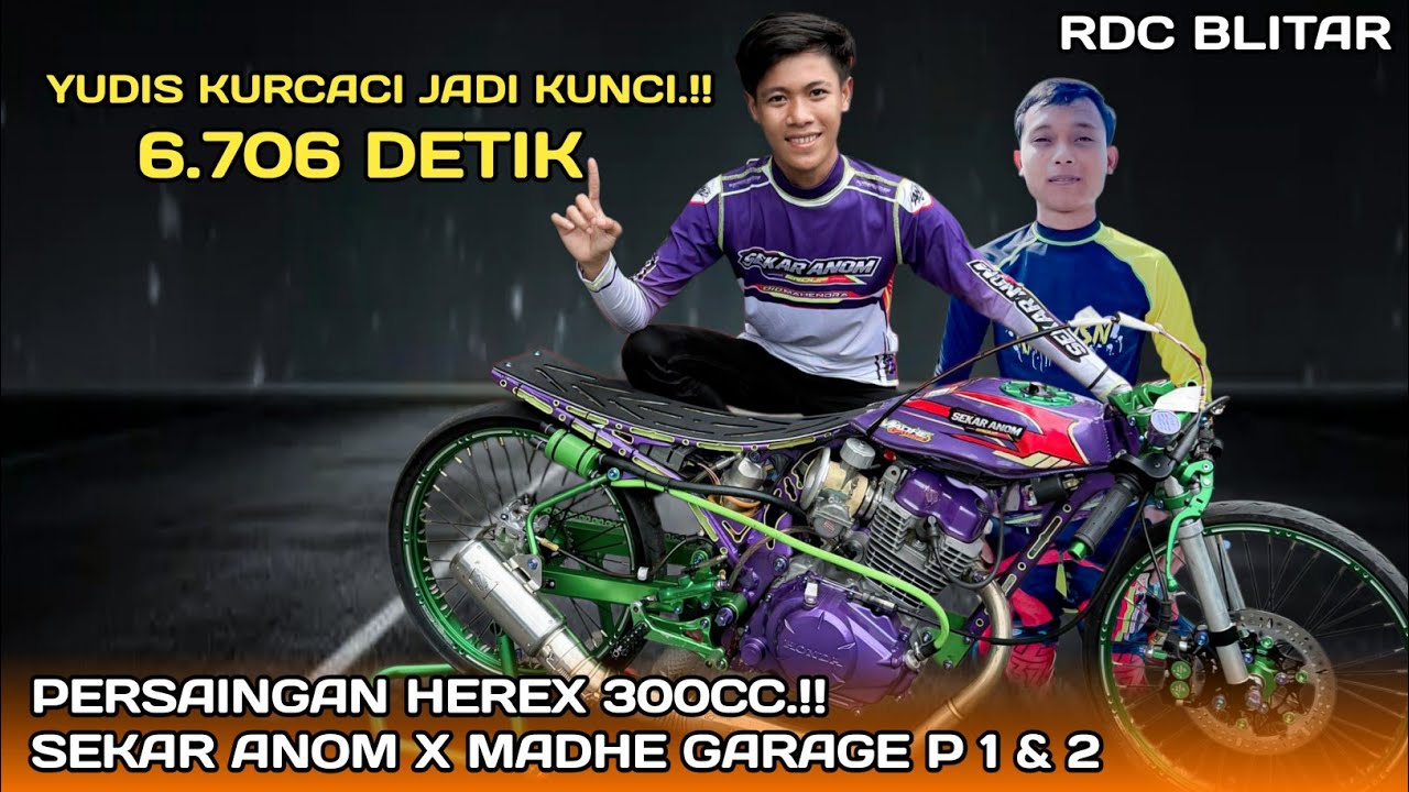 BIKIN GEGER JATIM‼️HEREX SEKAR ANOMBERHASIL PECAH TIME 300CC